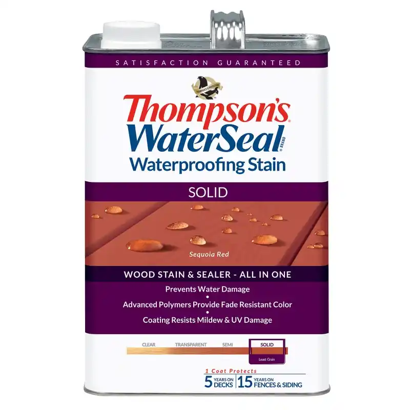 1 Gallon Solid Sequoia Red Waterproofing Stain And Sealer For Exterior Wood