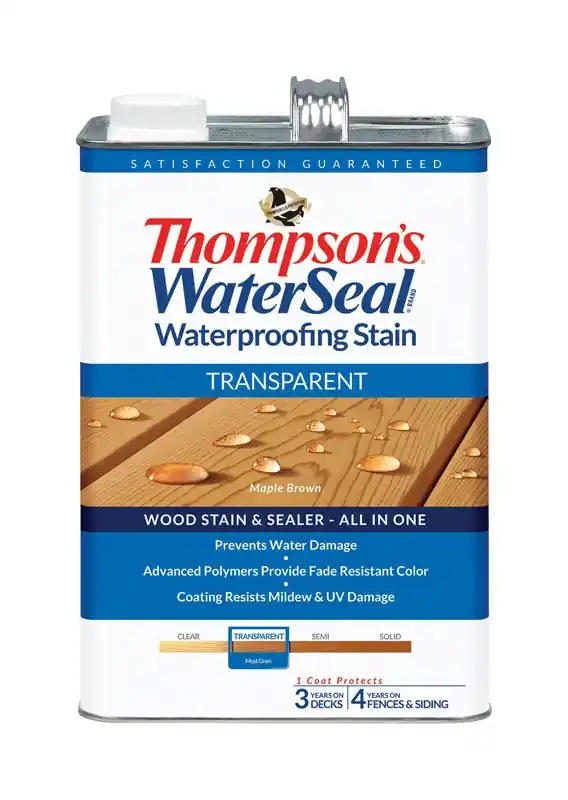 Transparent Maple Brown Waterproofing Wood Stain And Sealer 1 Gallon