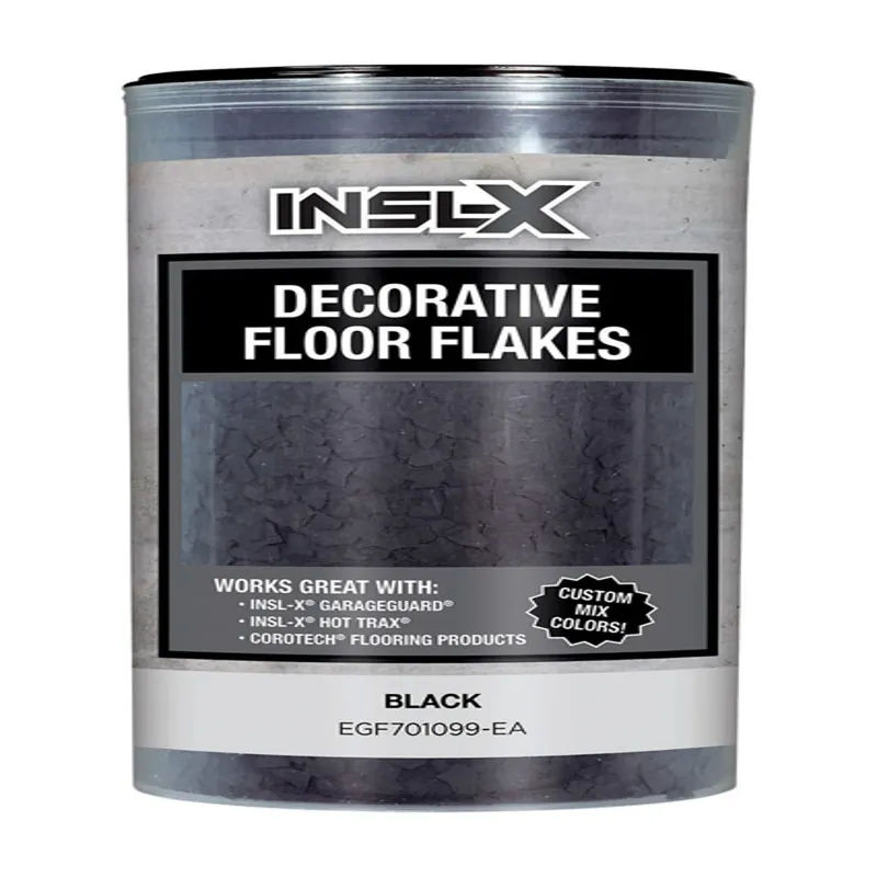 Indoor And Outdoor Black Blend Decorative Floor Flakes 12 Oz - Versatile Coating Solution
