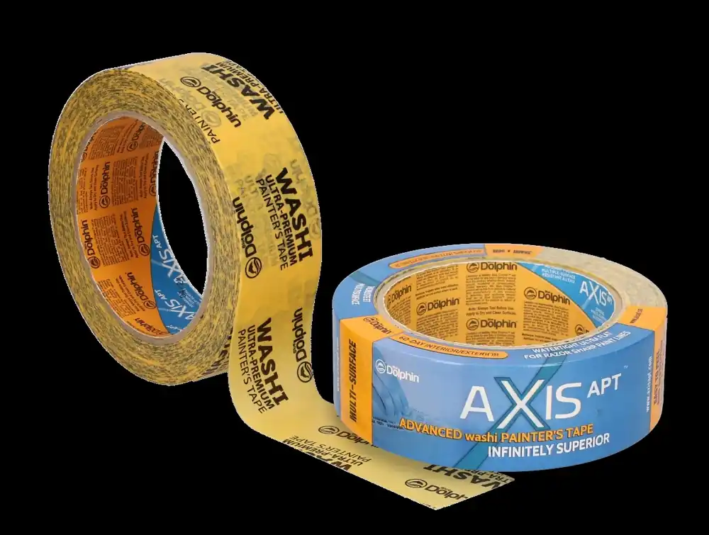 Blue Dolphin 1.88 In. W X 54.6 Yd L Yellow Medium Strength Painter‘s Tape 1 Pk