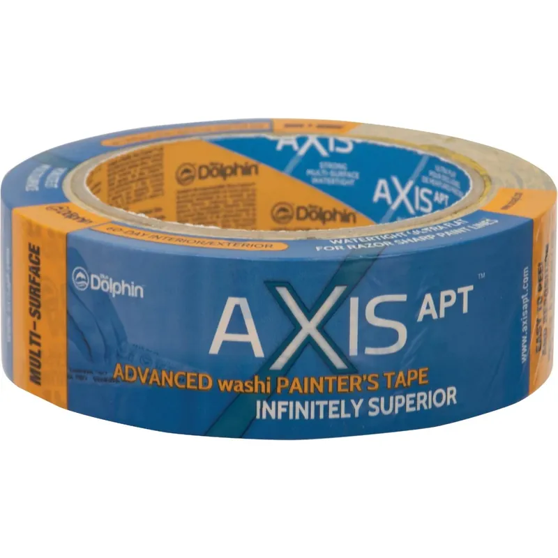 Blue Dolphin 1.41 In. W X 54.6 Yd L Yellow Medium Strength Painter‘s Tape 1 Pk