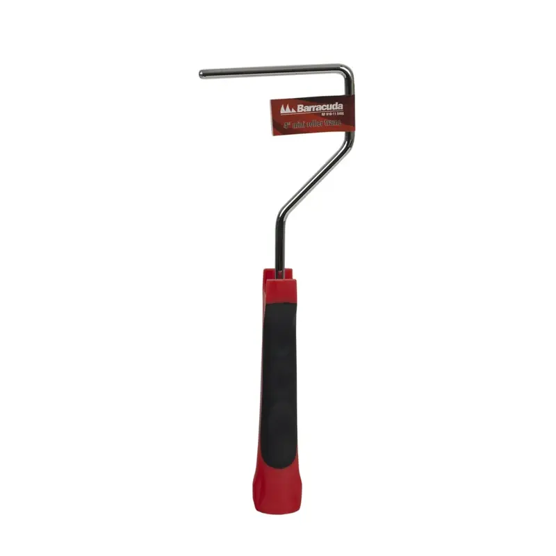 4 In. W Mini Paint Roller Frame With Threaded End And 11 In. Handle