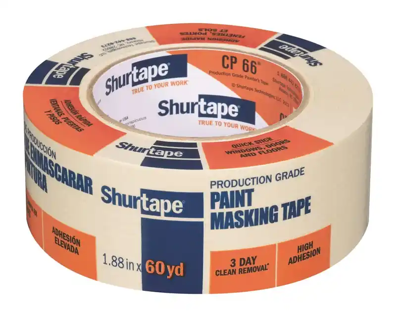 Shurtape CP 66 1.88 In. W X 60 Yd L Beige High Strength Painter‘s Tape 1 Pk