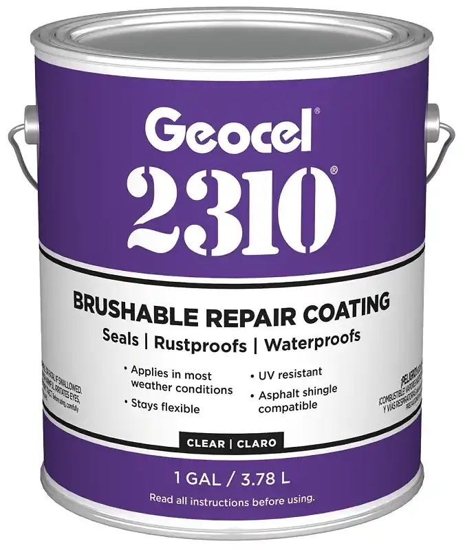 2310 Clear 1 Gallon Tripolymer Brushable Repair Sealant Coating