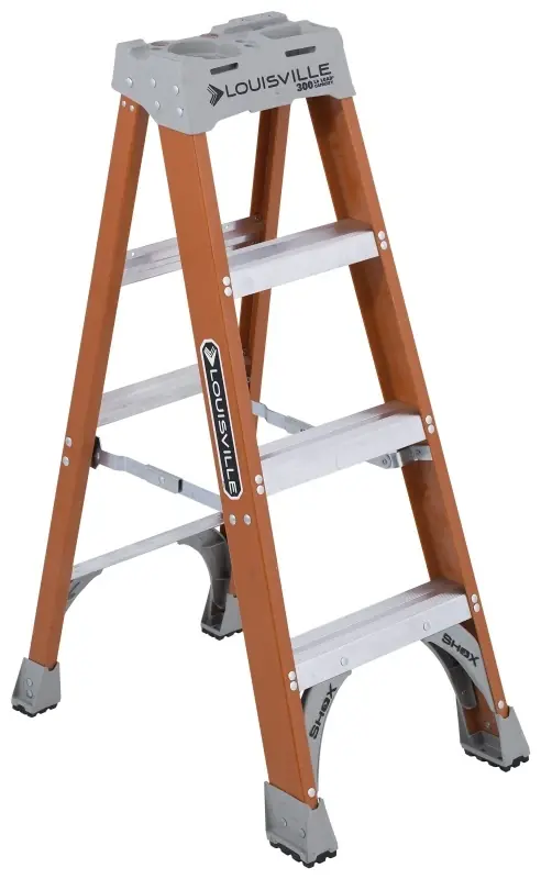 4-Ft. Step Ladder, Fiberglass, Type IA, 300-Lb. Duty Rating