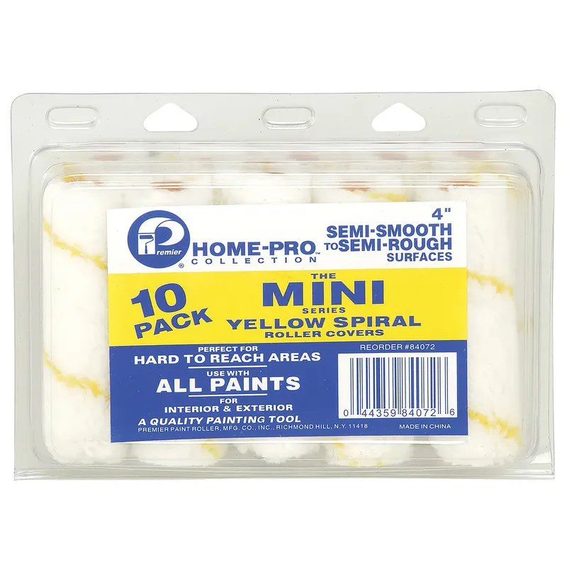 Premier Home-Pro Fabric 4 In. W Mini Paint Roller Cover 10 Pk