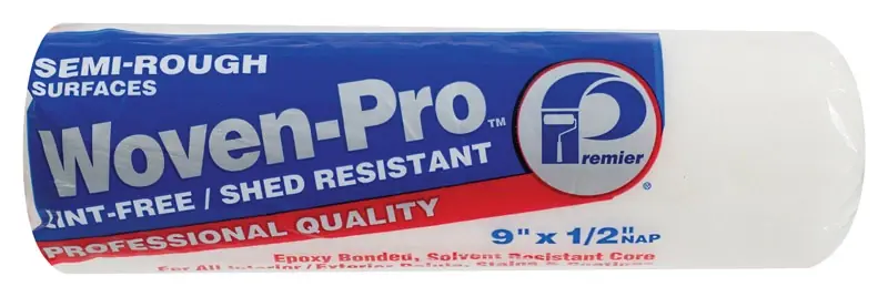Premier Woven-Pro Polyester 9 In. W X 1/2 In. Paint Roller Cover 1 Pk