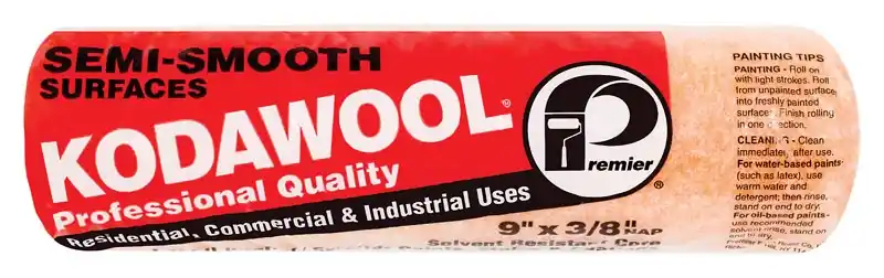 Premier Kodawool Polyester 9 In. W X 3/8 In. Paint Roller Cover 1 Pk