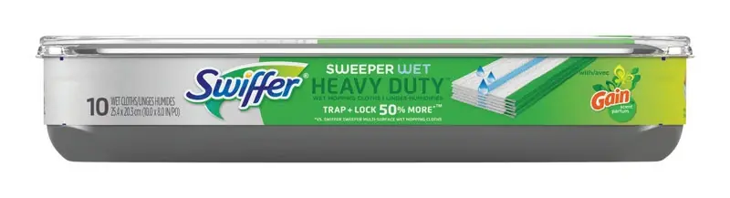Swiffer Sweeper 5.4 In. Wet Microfiber Mop Refill Pad 10 Pk