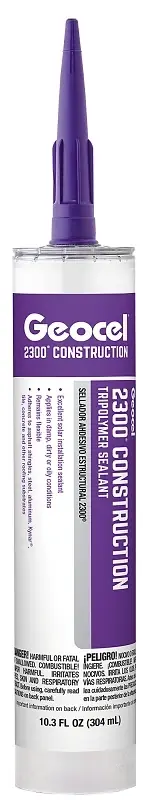 2300 10.3 Oz. Construction Tripolymer Sealant - Clear Elastomeric Sealant