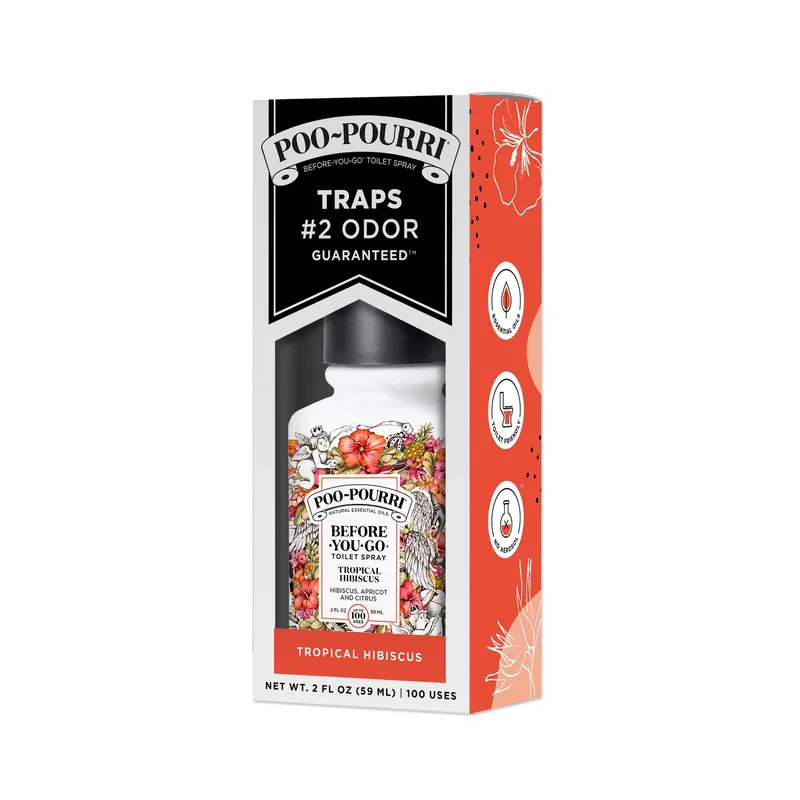Poo-Pourri Tropical Hibiscus Scent Odor Eliminator 2 Oz Liquid