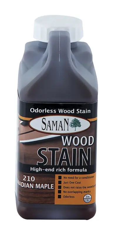 Semi-transparent Canadian Maple Water-based Wood Stain 32 Oz For Indoor Use