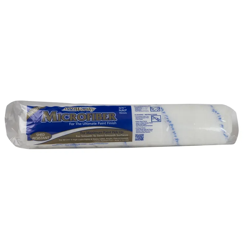 ArroWorthy Microfiber 14 In. W X 3/4 In. Paint Roller Cover 1 Pk