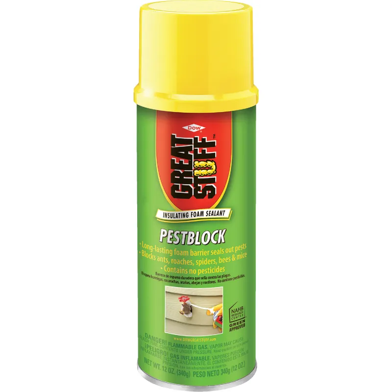 PestBlock Smart Foam Block, Seals Gaps & Cracks, 12 Oz.