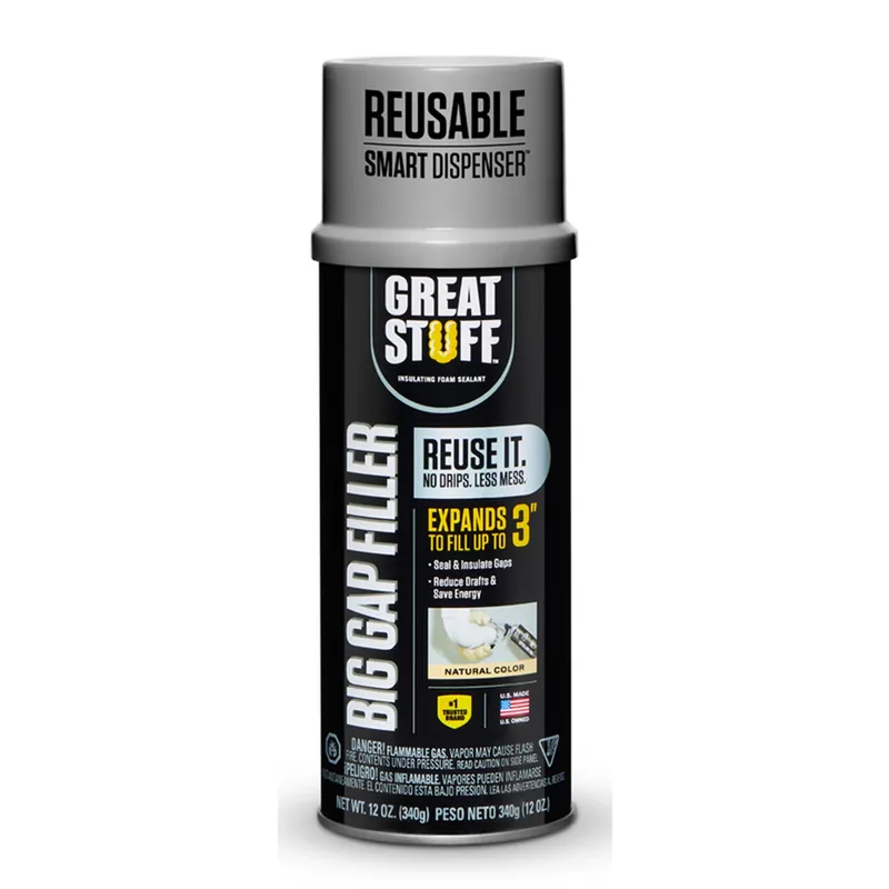 Big Gap Foam Sealant, Triple Expanding, Smart Dispenser, 12-oz.