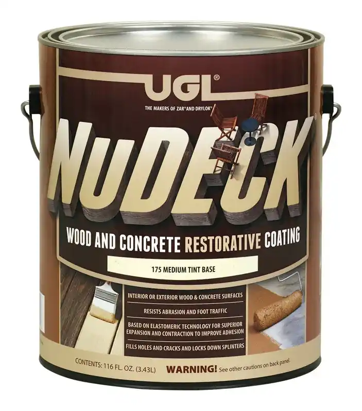Zar Nudeck 1 Gallon Medium Tint Base Wood & Concrete Restorative Coating