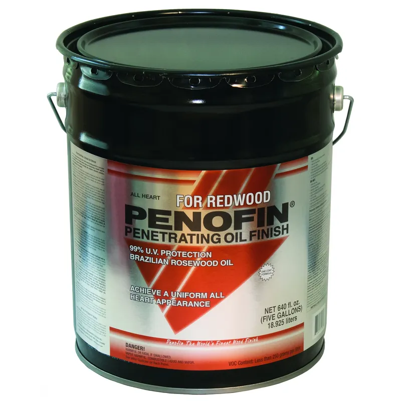 All Heart Transparent Redwood Oil-based Penetrating Wood Stain 5 Gallon