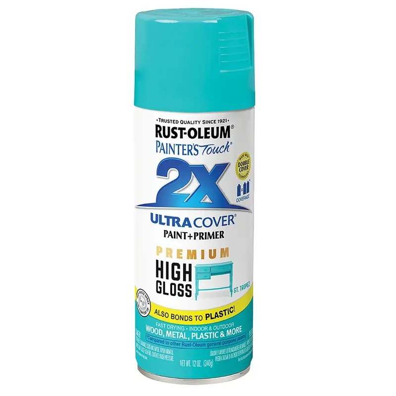 Painter‘s Touch 2X Premium High-Gloss Spray Paint, St. Tropez, 12-oz.