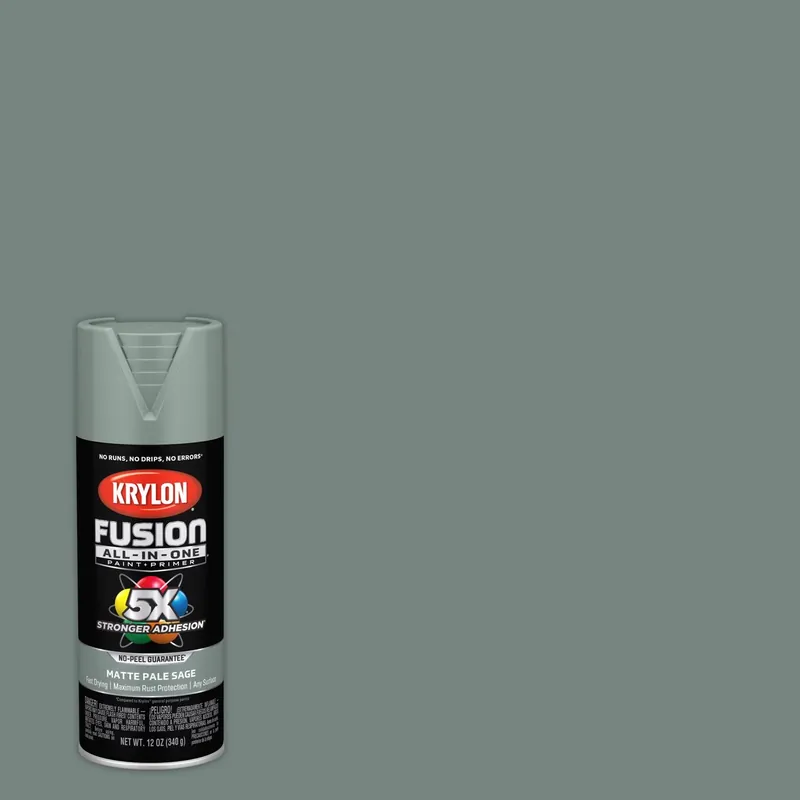 Krylon Fusion All-In-One Matte Pale Sage Paint+Primer Spray Paint 12 Oz