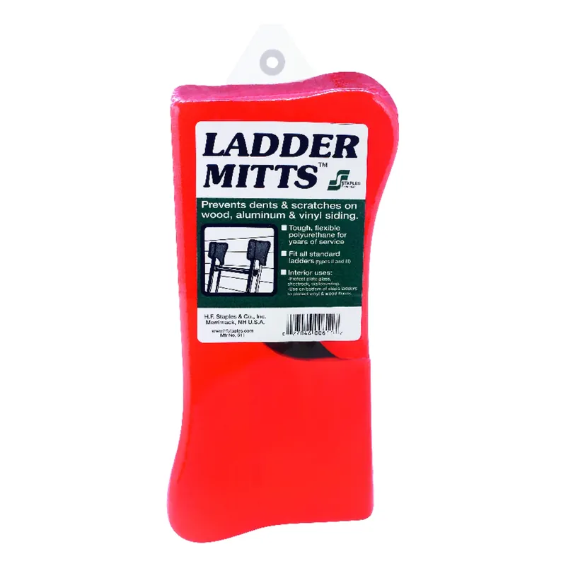 Staples Polyurethane Red Ladder Mitts 1 Pk