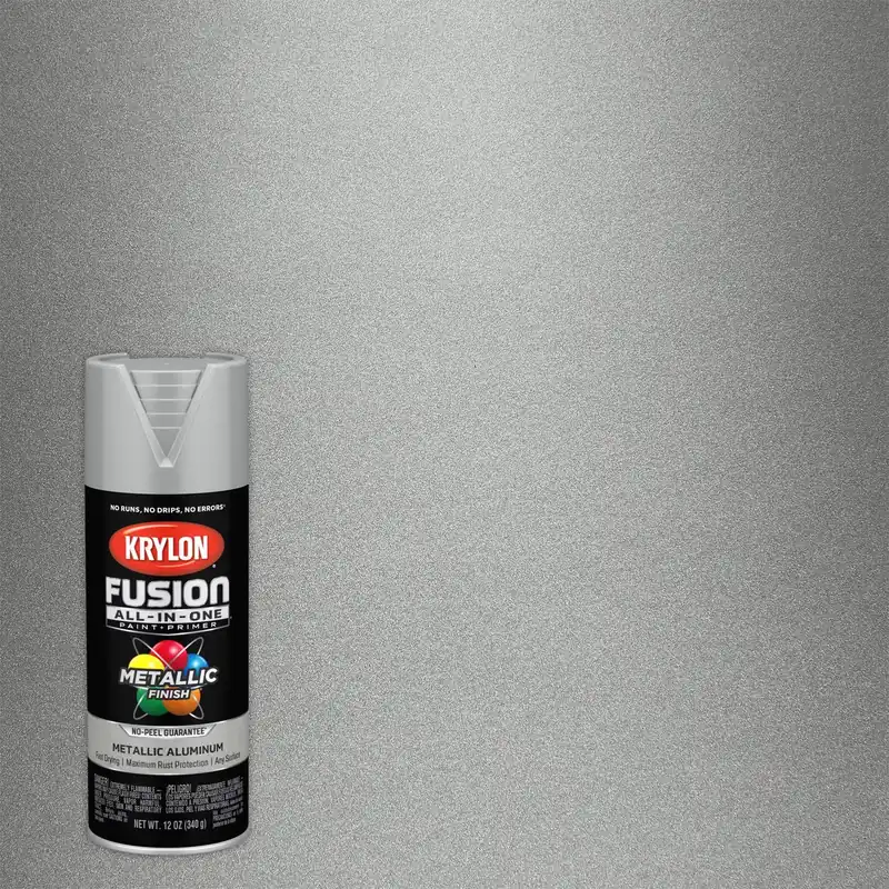 Fusion All-In-One Spray Paint + Primer, Metallic Aluminum, 12-oz.