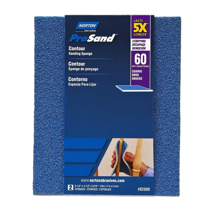 Prosand 82080 5-1/2 In L X 4-1/2 In W 60 Grit Coarse Sanding Sponge