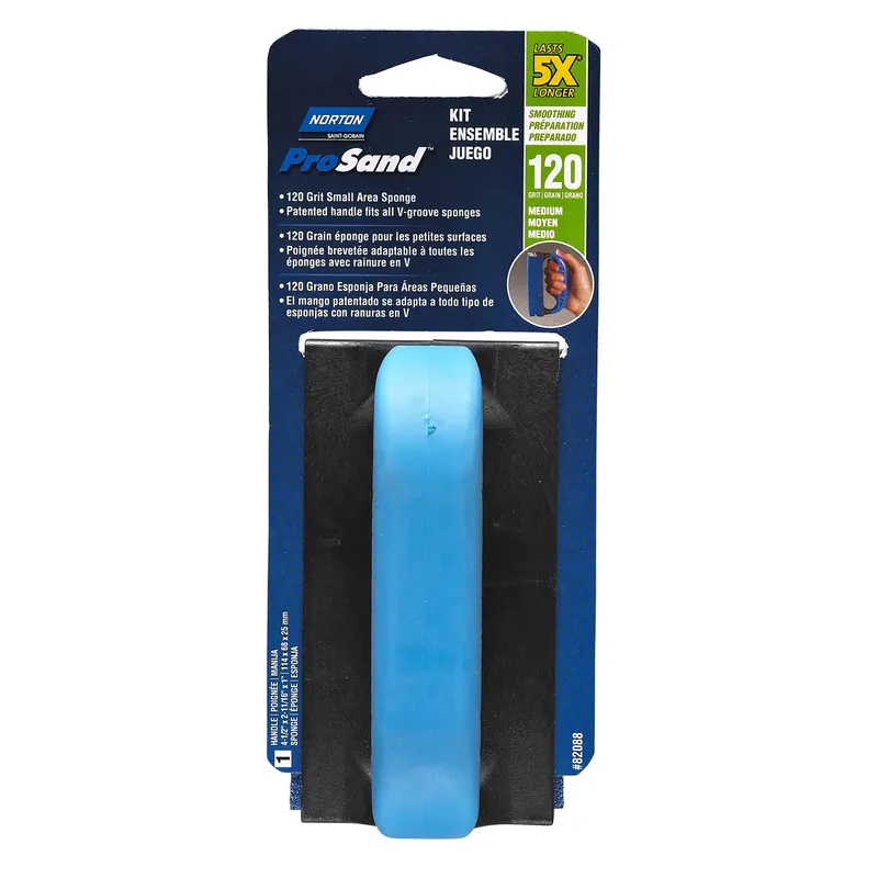 5X Small Area Sanding Sponge Kit, 120 Grit (Fine), 4-1/2 X 2-11/16 X 1-In.