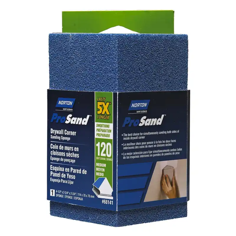 5X Small Area Sanding Sponge, 100 Grit (Medium), 4-1/2 X 2-11/16 X 1-In.