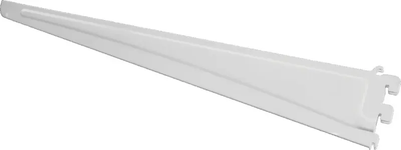 20-In. White Shelf Track Bracket