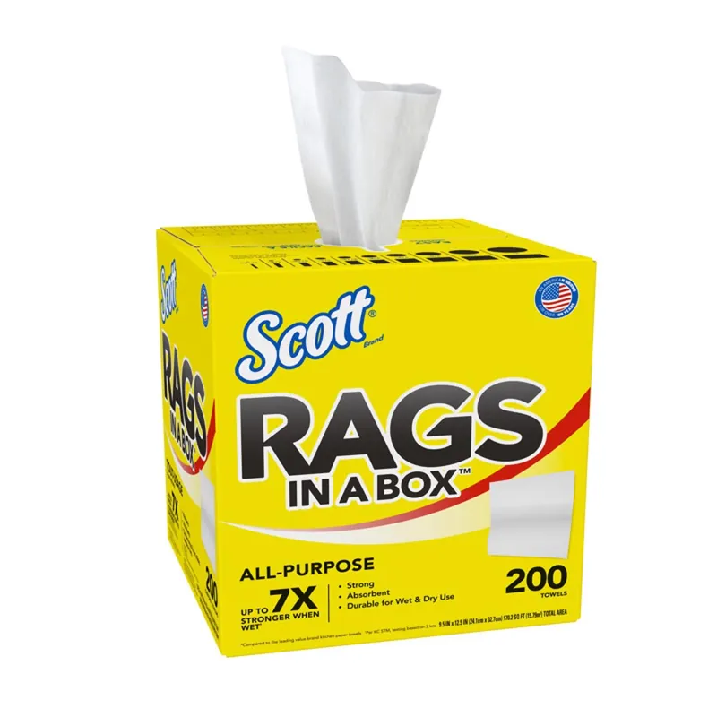 Scott Paper Rags 12 In. W X 10 In. L 200 Pc
