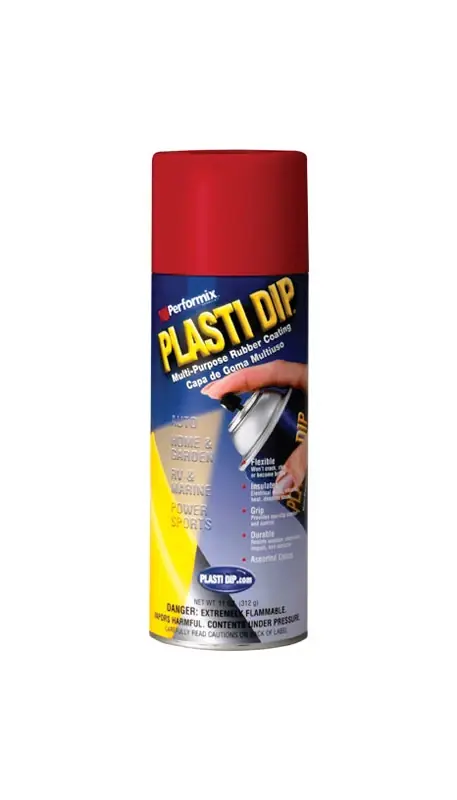 Multi Purpose Rubber Coating Spray, Red, 11 Oz.
