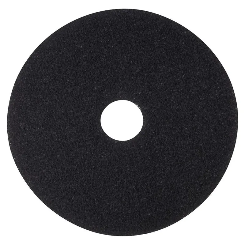 3M Scotch-Brite 20 In. D Non-Woven Natural/Polyester Fiber Floor Pad Black