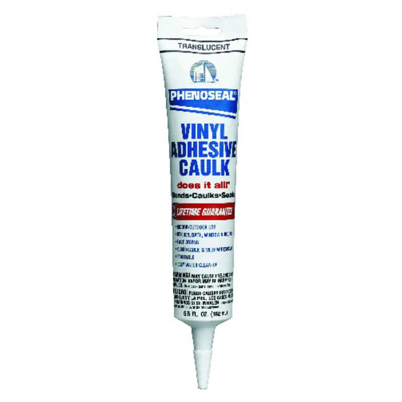 6 Oz. Translucent Vinyl Adhesive Caulk - All-purpose Sealant
