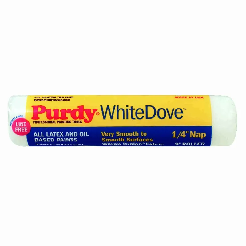 Purdy White Dove Woven Fabric 9 In. W X 1/4 In. Paint Roller Cover 1 Pk
