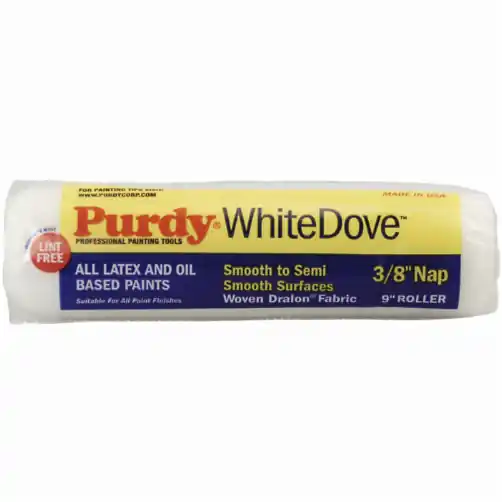 Purdy White Dove Woven Fabric 9 In. W X 3/8 In. Paint Roller Cover 1 Pk