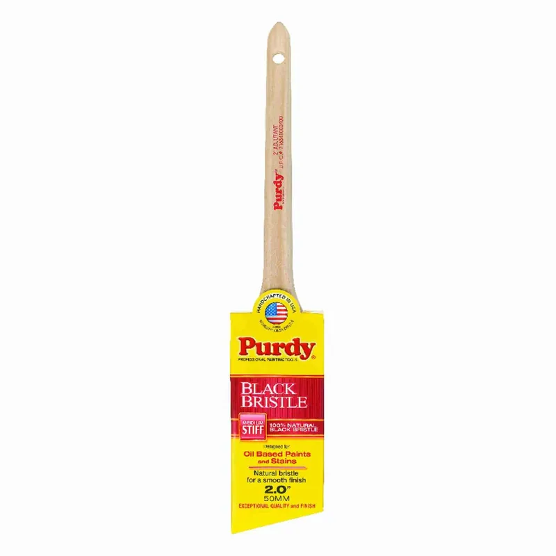 Angular Sash/Trim Paint Brush, Adjutant Black, 2 In.