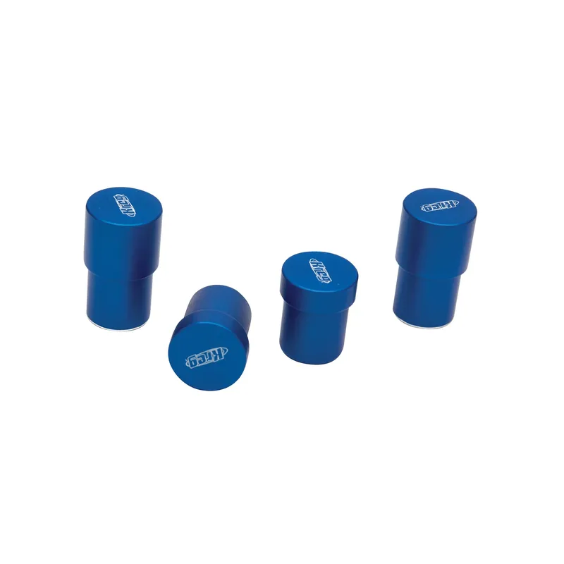 Adaptive Cutting System Aluminum Versa-stops Blue 4 Piece Set