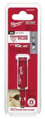 Diamond Plus Hole Saw, Diamond Grit, 1/2 In.