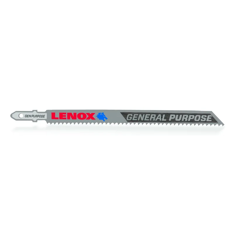 Lenox 5-1/4 In. Bi-Metal T-Shank General Purpose Jig Saw Blade 10 TPI 3 Pk
