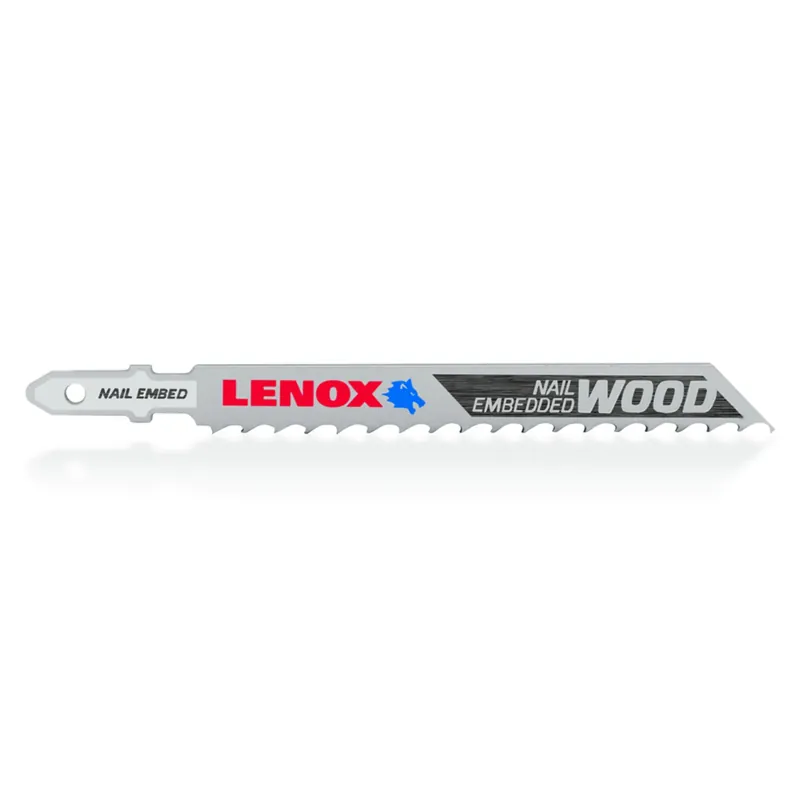 Lenox 4 In. Bi-Metal T-Shank Nail-Embedded Wood Jig Saw Blade 6 TPI 3 Pc