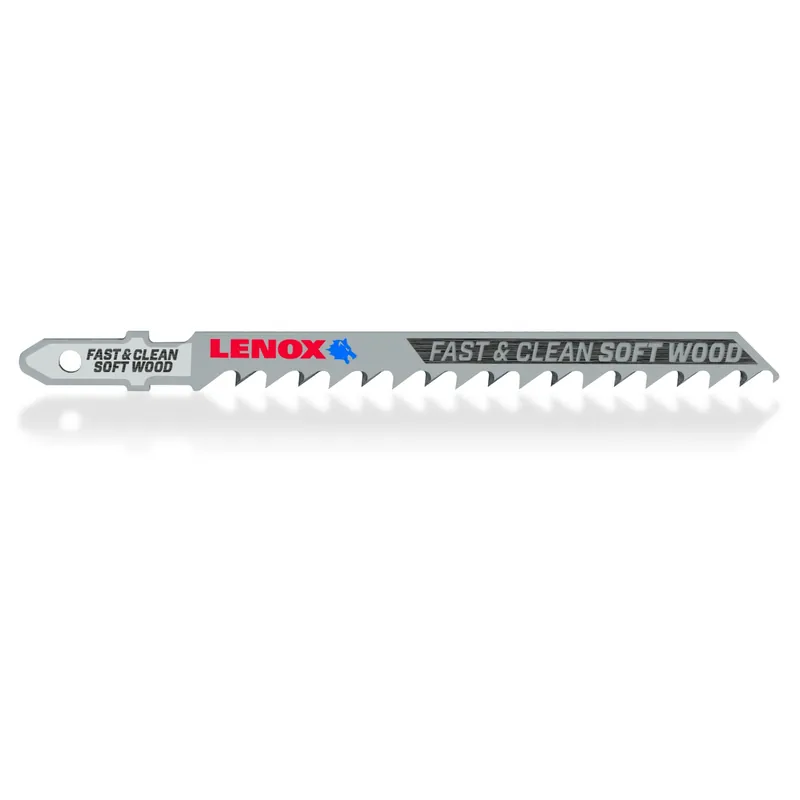 Lenox 4 In. Metal T-Shank Clean Soft Wood Jig Saw Blade 6 TPI 3 Pc