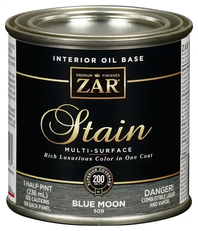 Interior Wood Stain, Blue Moon, 1/2-Pt