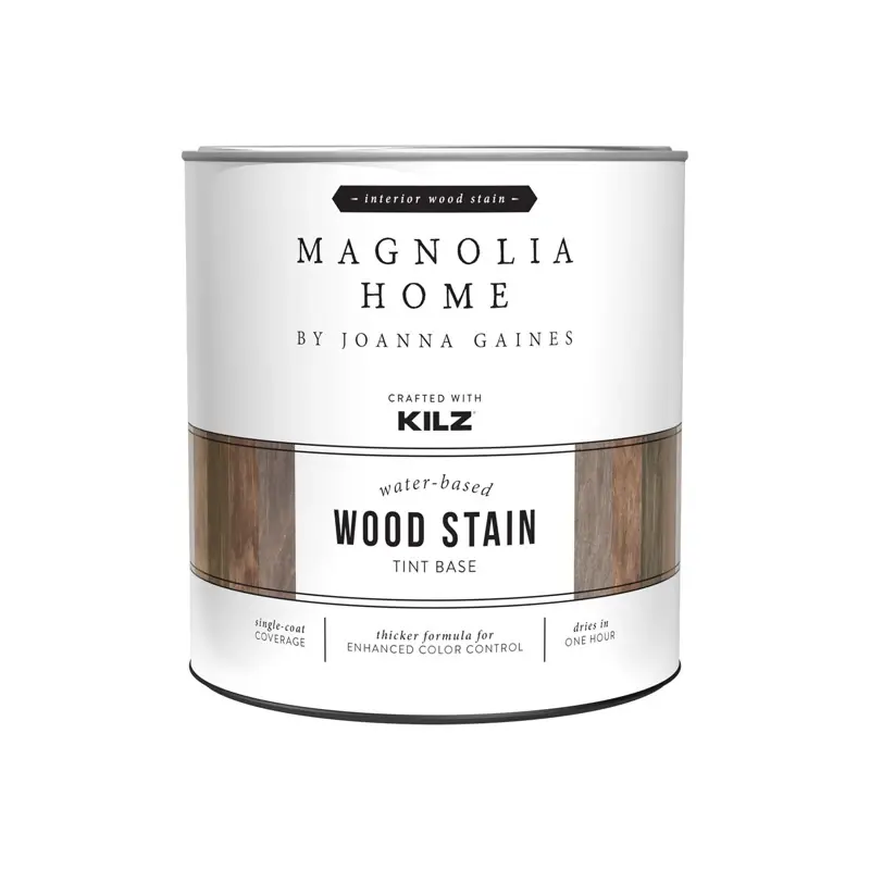 Magnolia Home By Joanna Gaines Kilz Transparent Flat Clear Water-Based Wood Stain 1 Qt
