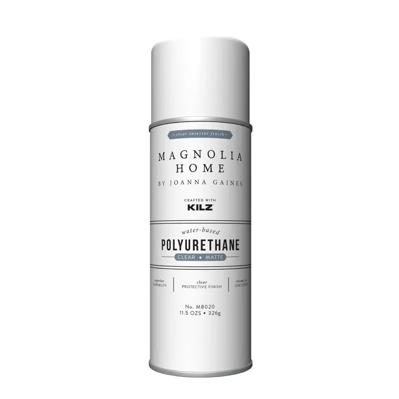 Magnolia Home By Joanna Gaines Kilz Transparent Matte Clear Water-Based Polyurethane Top Coat 11.5 O