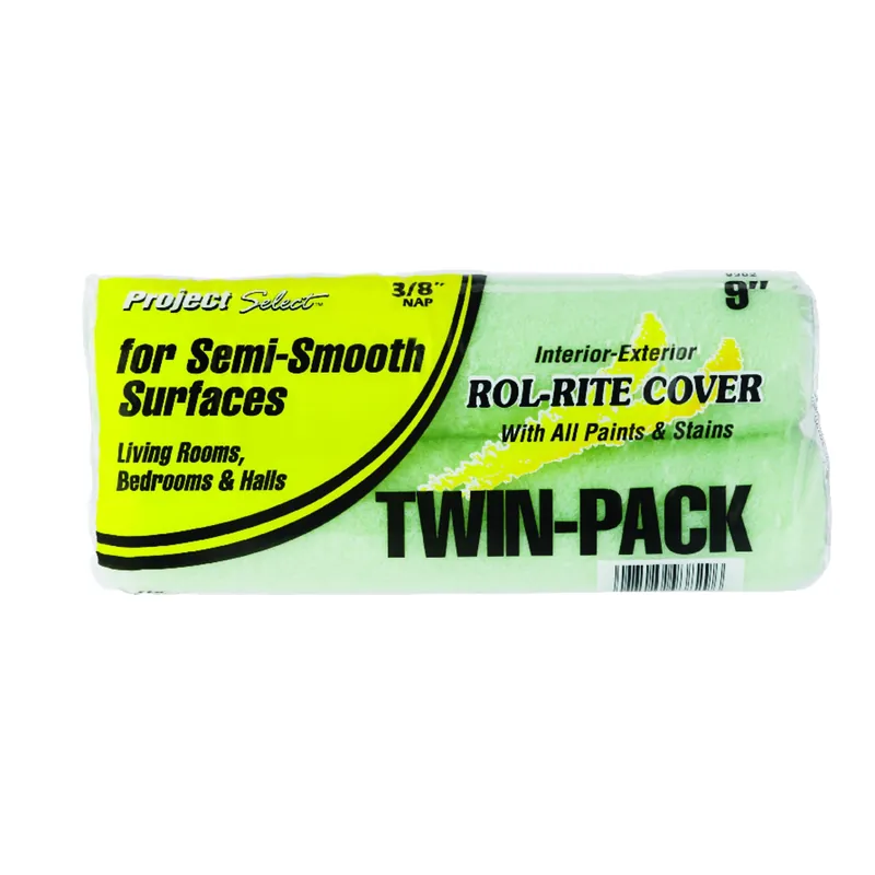 Linzer Rol-Rite Fabric 9 In. W X 3/8 In. Regular Paint Roller Cover 2 Pk