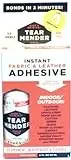 Tm-3 Instant Fabric & Leather Adhesive Kit With Patch For Jeans, 2 Oz Bottle