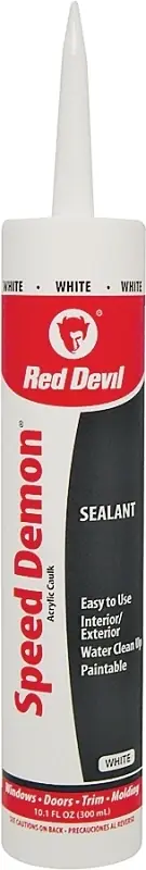 Speed Demon Acrylic Caulk, White, 10.1-oz.