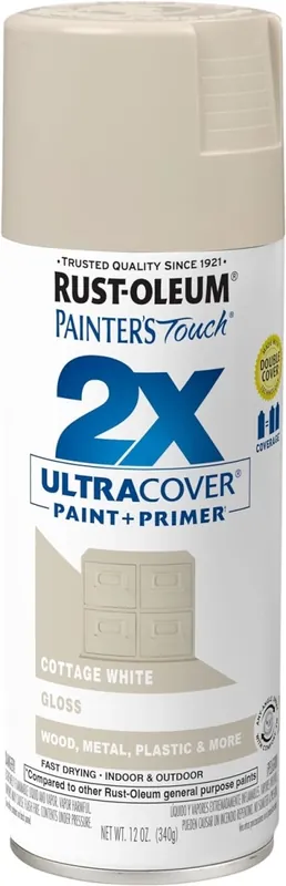 Painter‘s Touch 2X Spray Paint, Cottage White, 12 Oz.