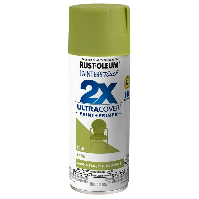 Painter‘s Touch 2X Spray Paint, Satin Eden, 12-oz.