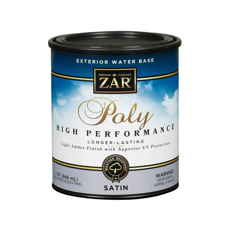 Exterior Polyurethane, High Performance Water Base Satin, Qt.